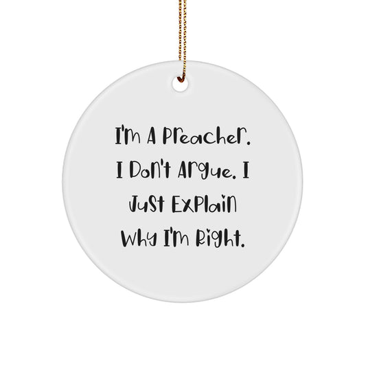 Christmas Gift Surprise Preacher Ornament for Teens - Image 1