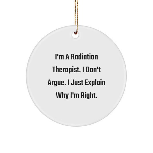 Christmas Ornament Gift for Coworkers - Radiation Therapist Idea, I'm - Image 1