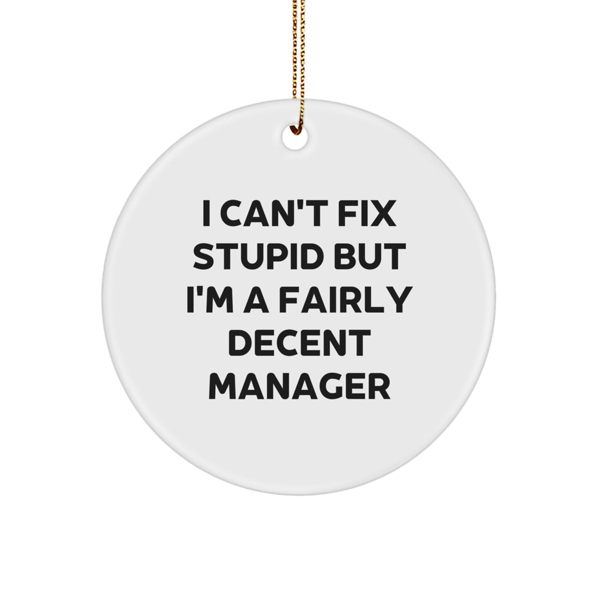 Manager Keepsake Christmas Ornament for Him Gift - Image 1