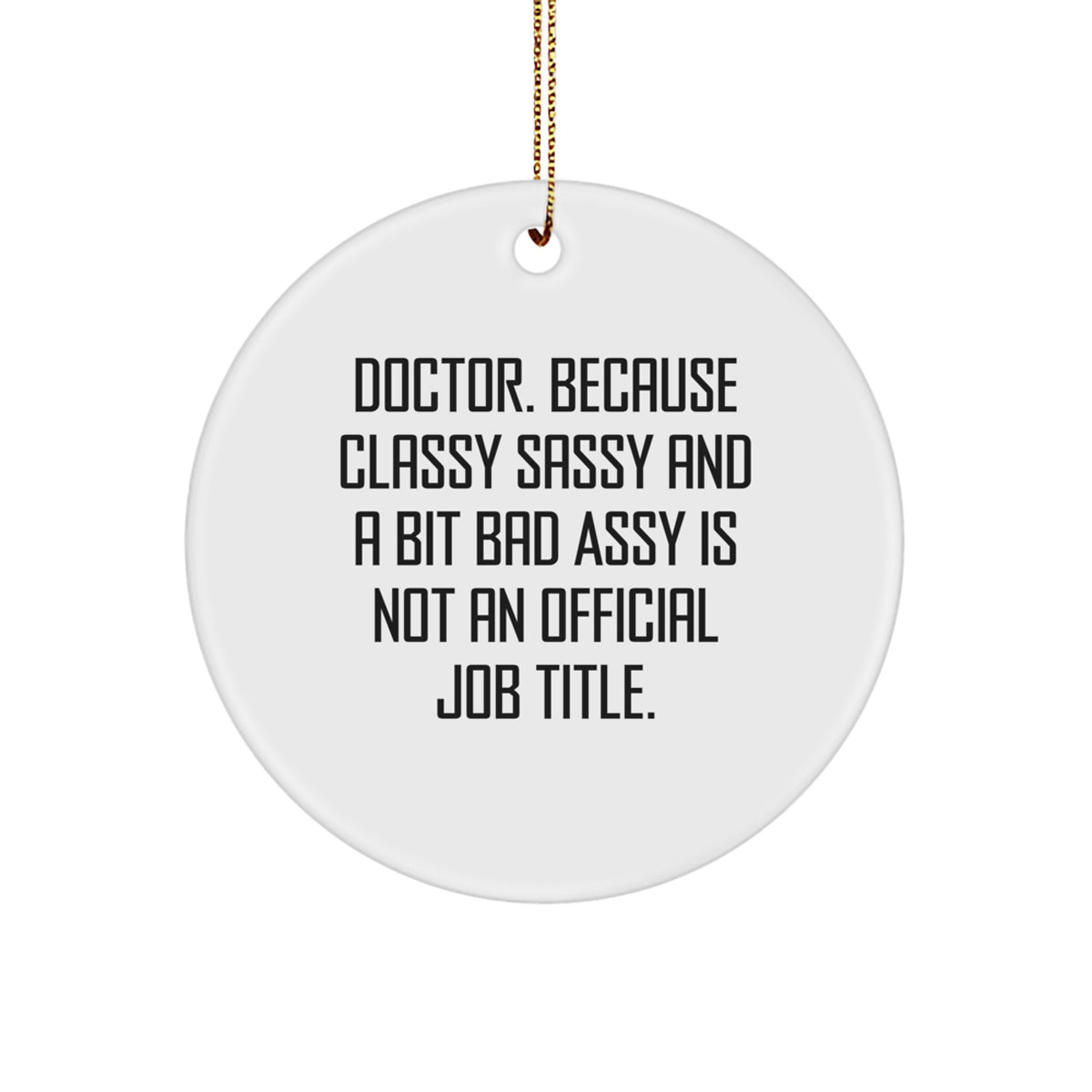 Christmas Gift for Teens Doctor Circle Ornament Surprise - Image 1