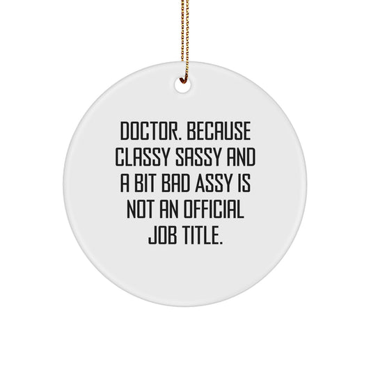 Christmas Gift for Teens Doctor Circle Ornament Surprise - Image 1