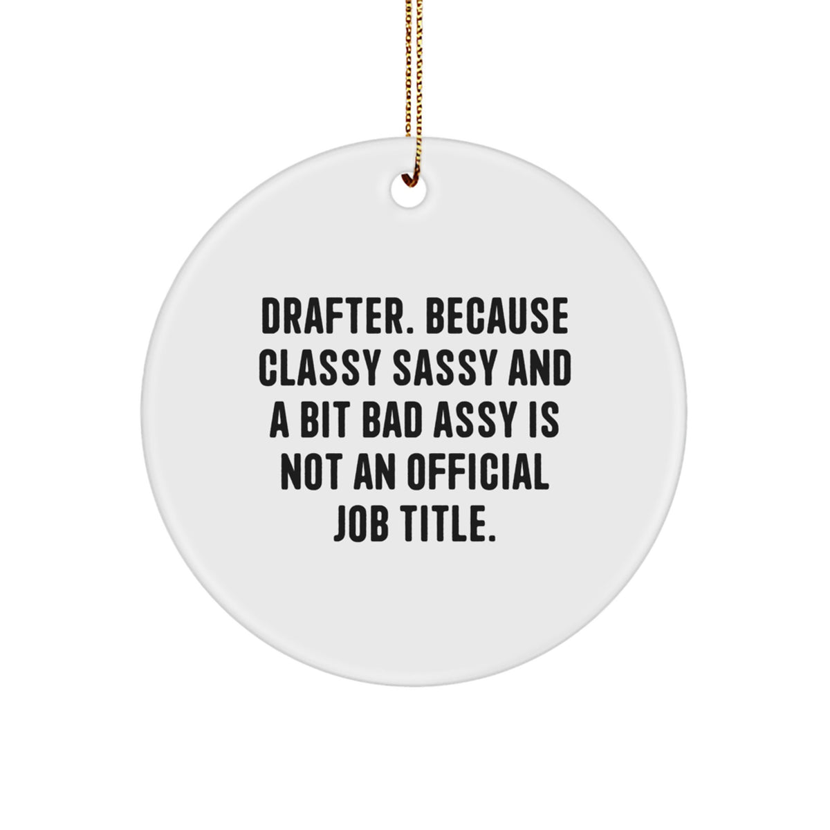 Drafter Keepsake Christmas Ornament for Him Gift Surprise Holiday - Image 1