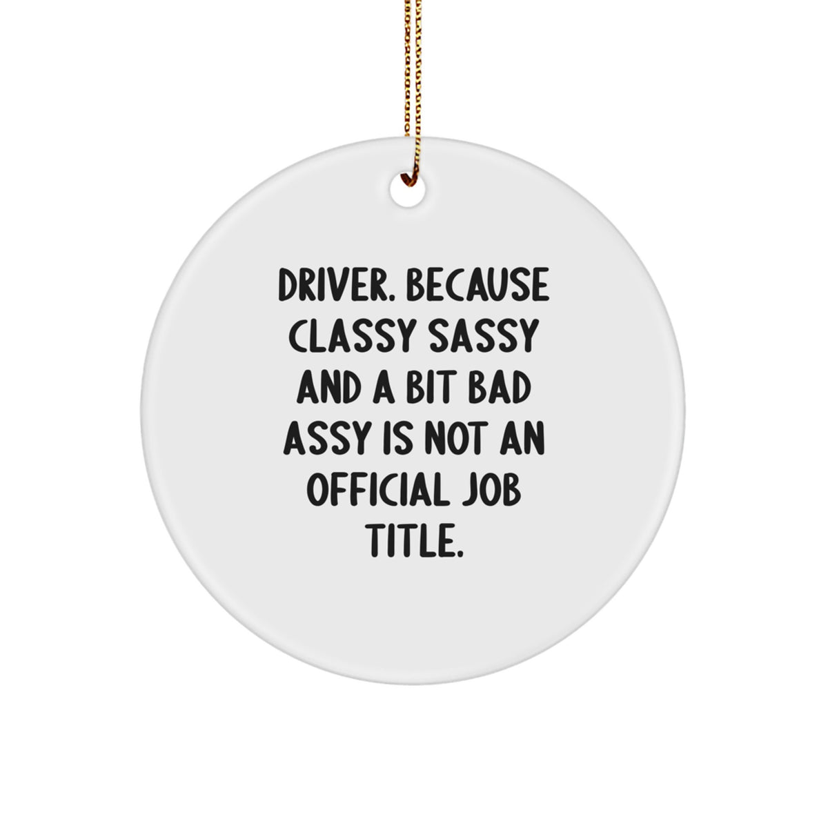 Christmas Gift for Her Driver Ornament Present - Image 1