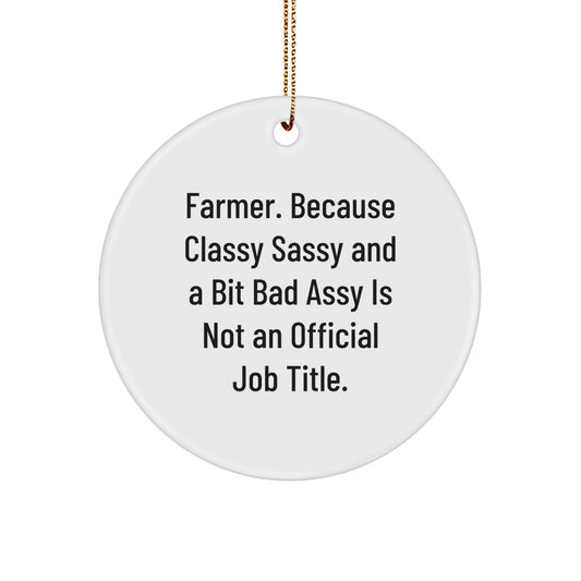 Farmer Favorite Christmas Ornament for Kids Gift - Image 1