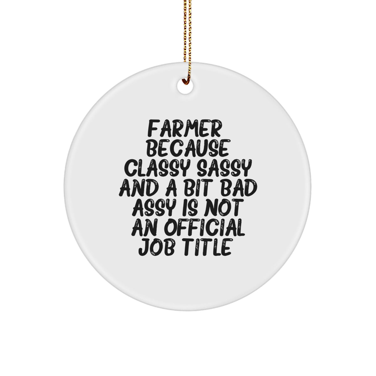 Farmer Keepsake Christmas Ornament for Him Gift - Image 1
