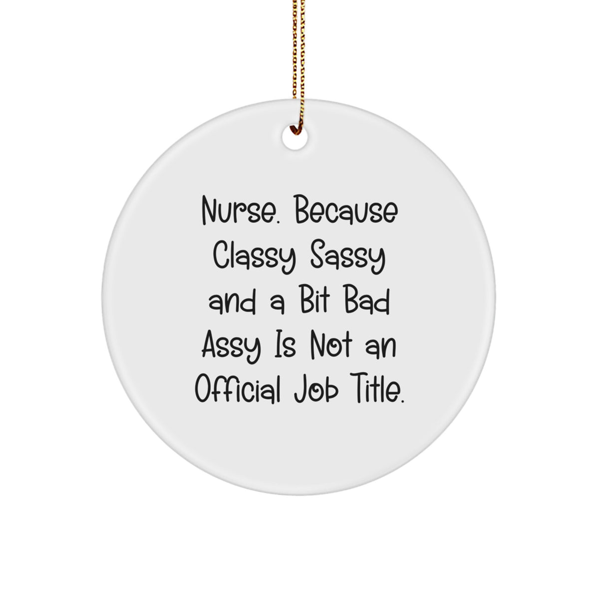 Professional Nurse Christmas Ornament Keepsake for Him Gift Bright - Image 1
