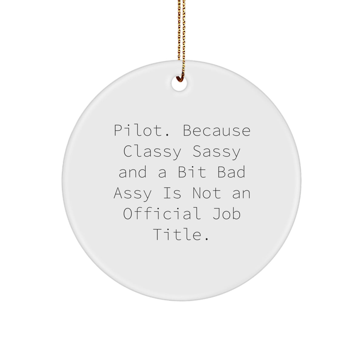 Pilot Treasure Christmas Ornament Gift for Family - Image 1