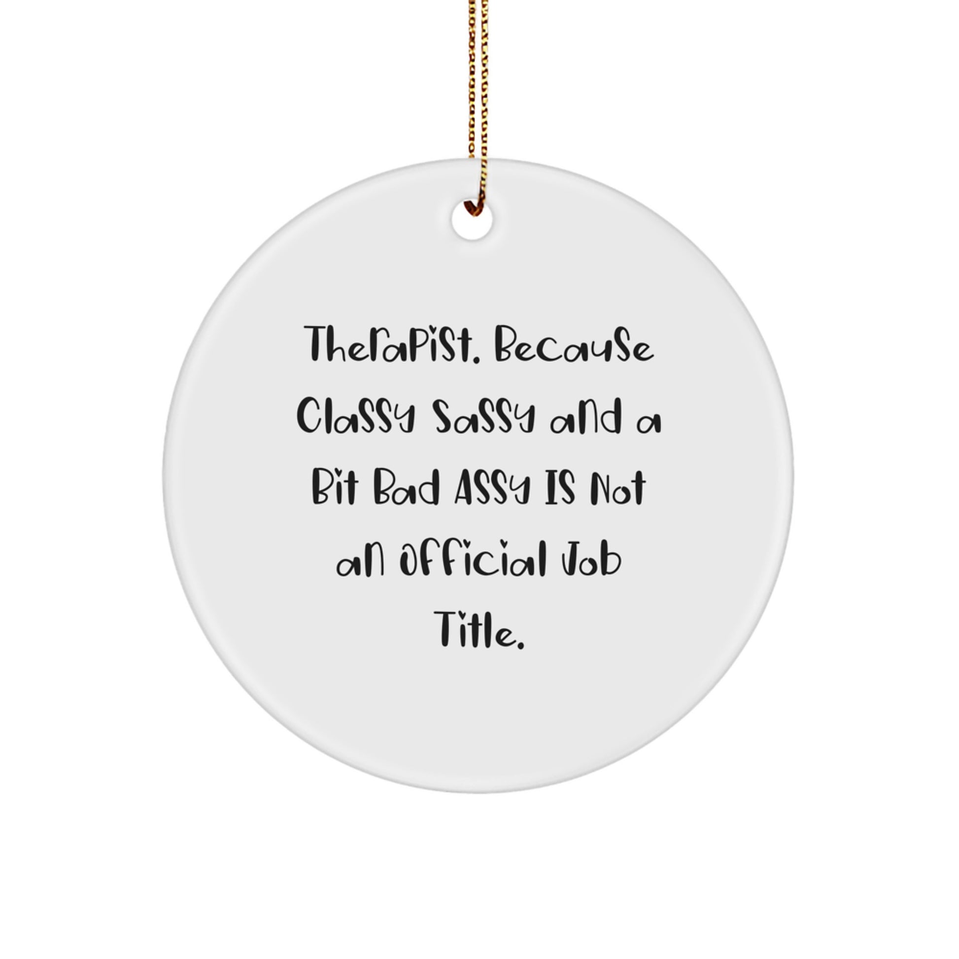 Christmas Ornament Gift for Her Therapist Present - Image 1