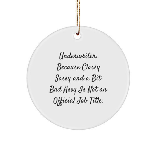 Funny Underwriter Gifts for Underwriter Men on Christmas Unique Gifts from Friends - Image 1