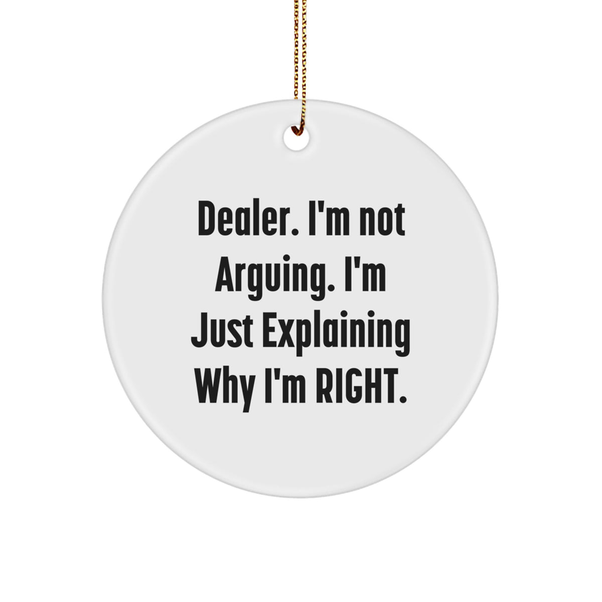 Collectible Christmas Ornament for Neighbors - Dealer Gift, Assertive - Image 1