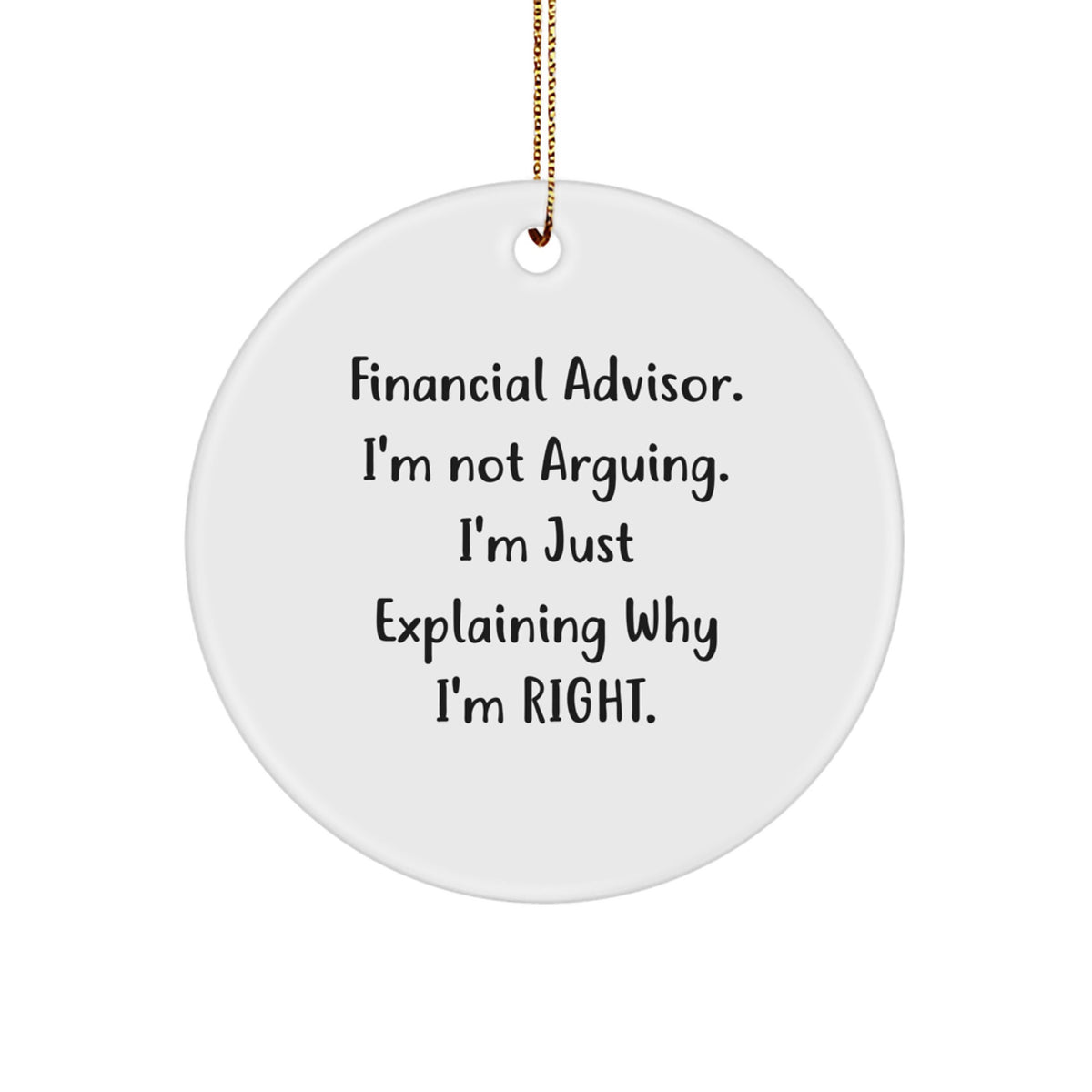 Financial Advisor Christmas Ornament Gift for Family - Treasure - Image 1