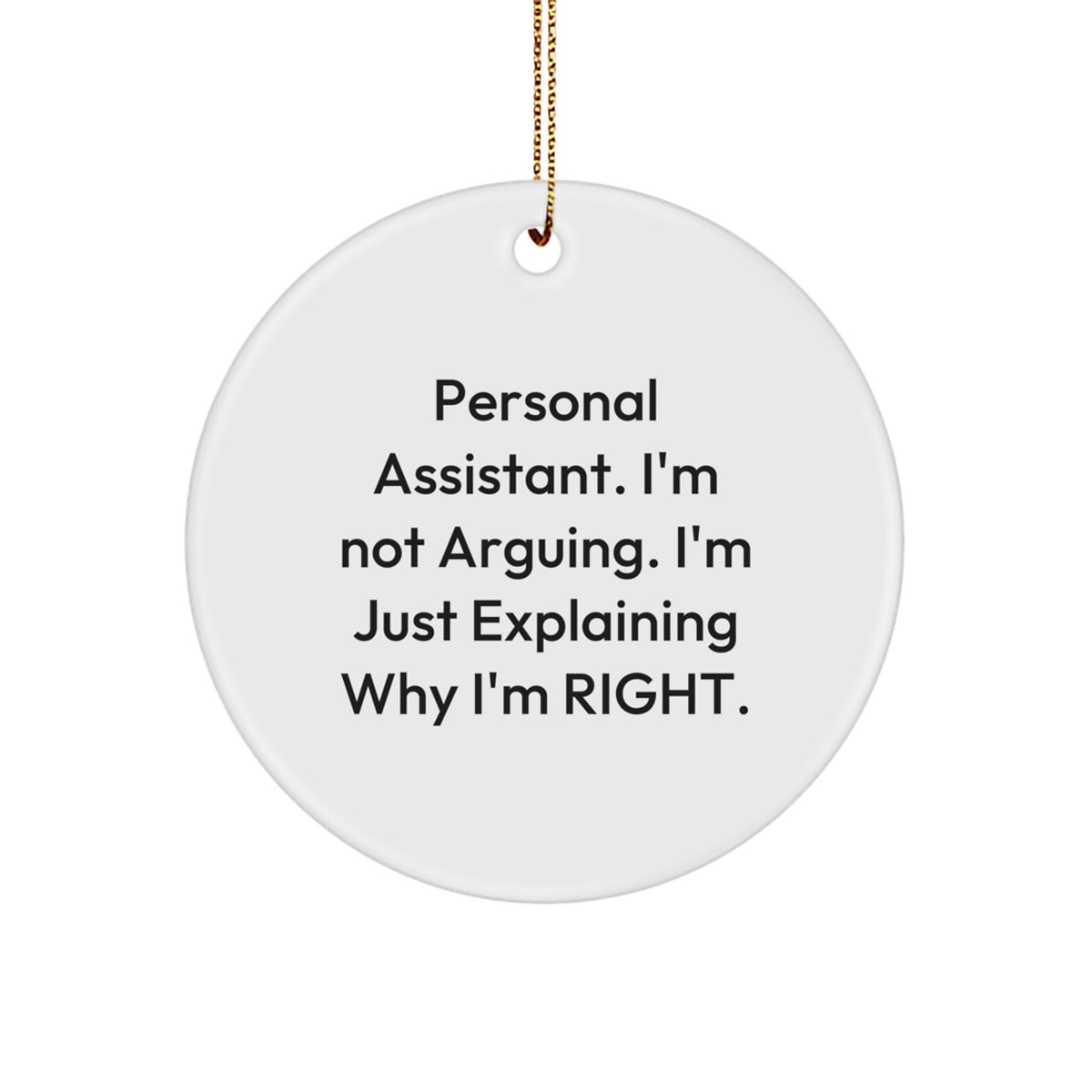 Christmas Gift Personal Assistant Ornament for Her Keepsake Present - Image 1