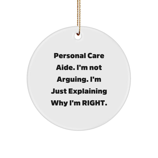 Christmas Gift for Roommates Collectible Personal Care Aide Ornament - Image 1