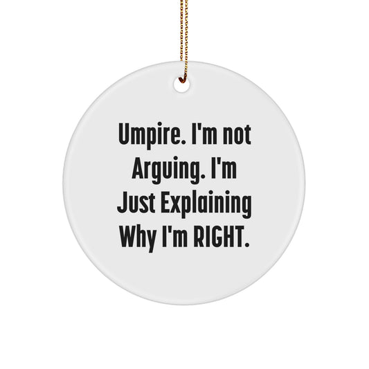 Umpire Circle Ornament Christmas Gift for Friends - Image 1