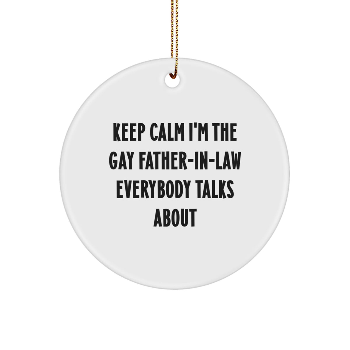 Father-in-law Christmas Ornament Gift Humorous Novelty for Friends - Image 1