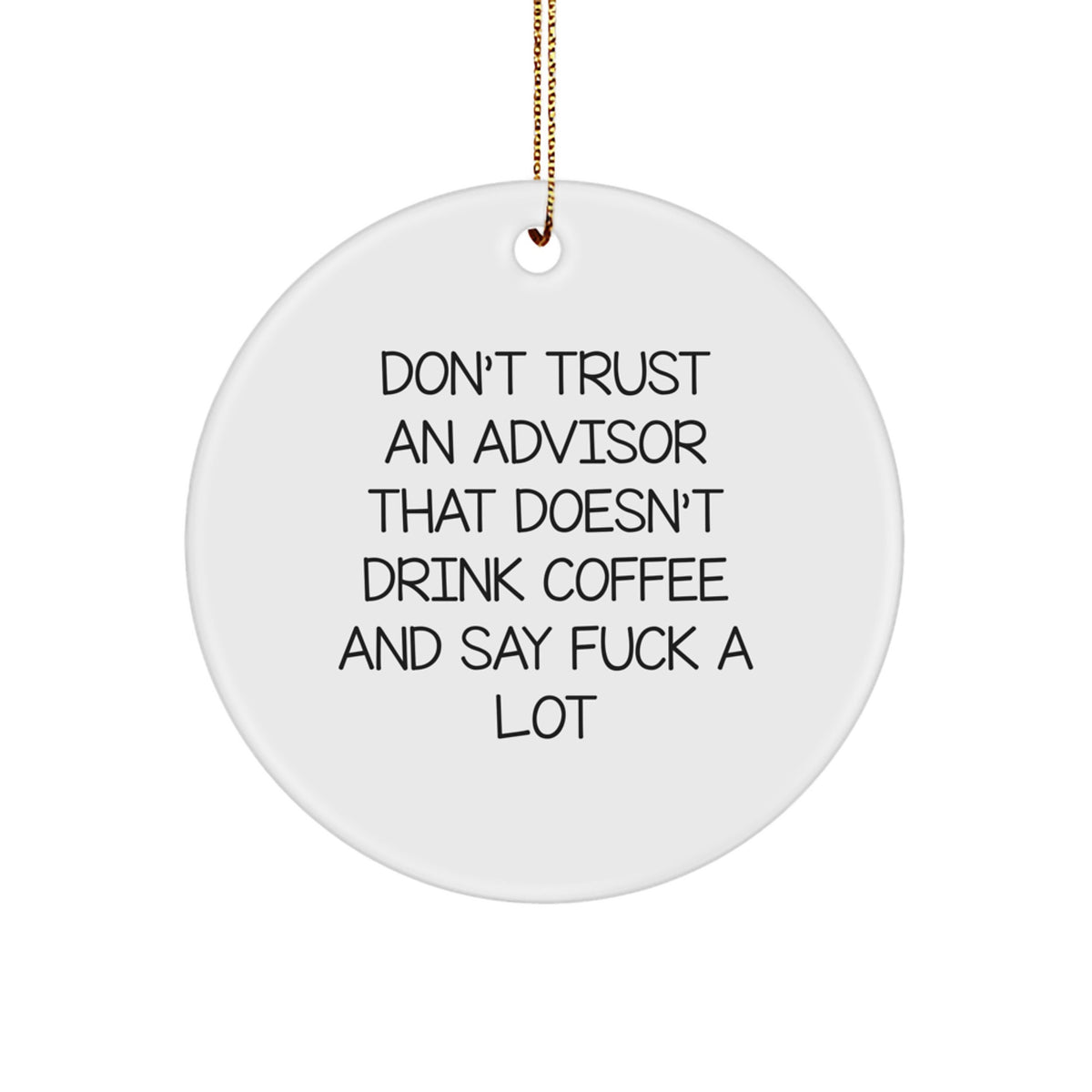 Advisor Favorite Circle Christmas Ornament for Kids Keepsake Gift - Image 1