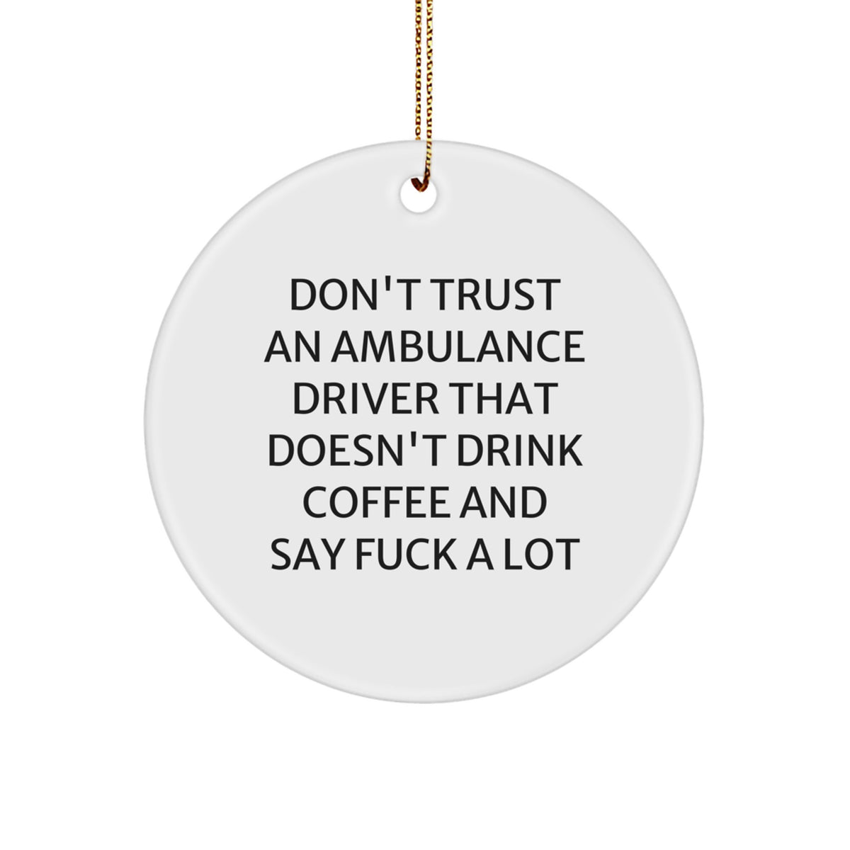 Ambulance Driver Christmas Ornament Gift for Family - Treasure a - Image 1