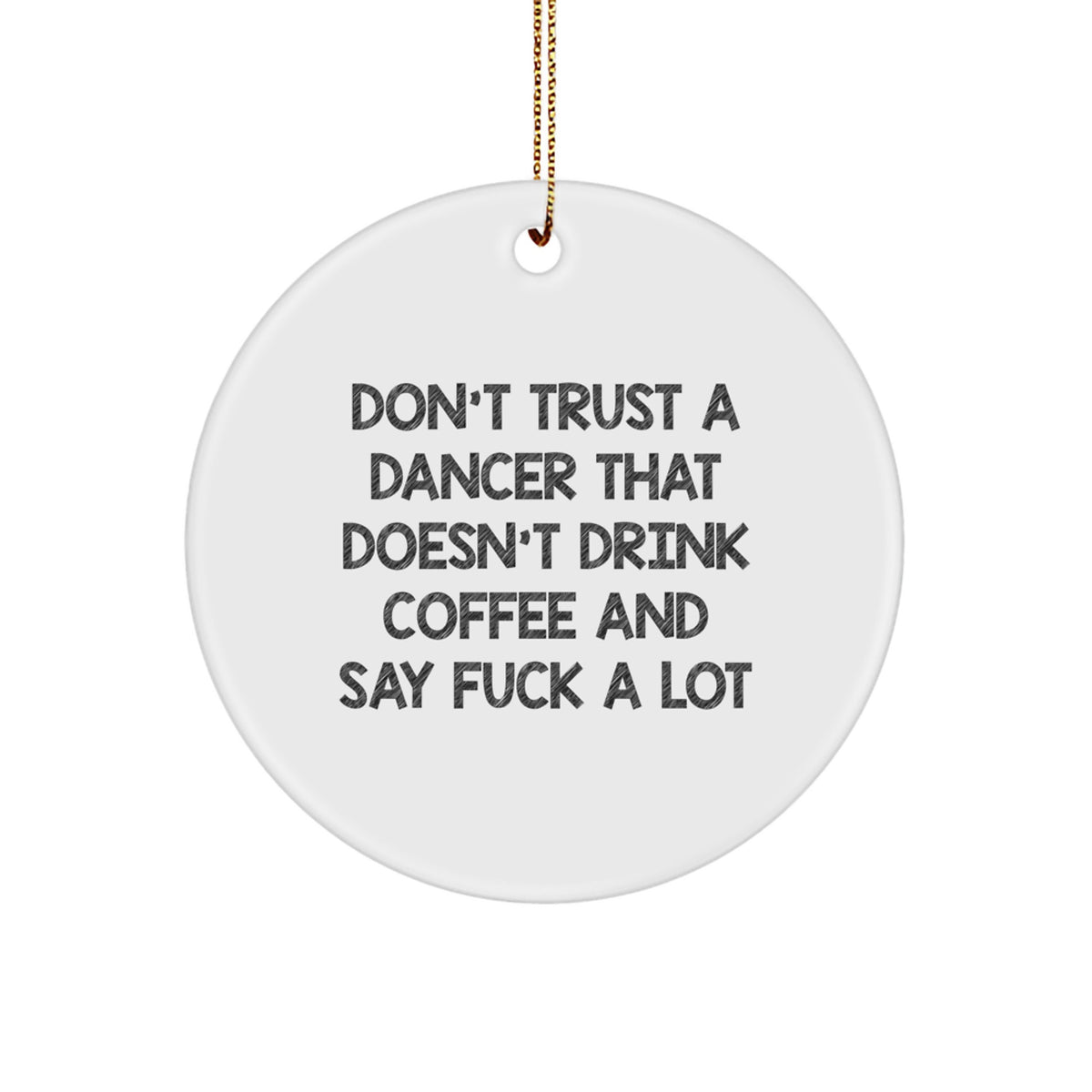 Sassy Dancer Christmas Ornament for Friends Gift Bright Novelty - Image 1