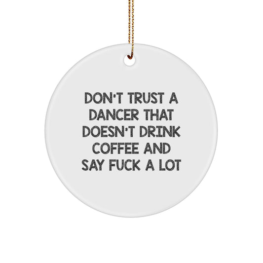 Sassy Dancer Christmas Ornament for Friends Gift Bright Novelty - Image 1