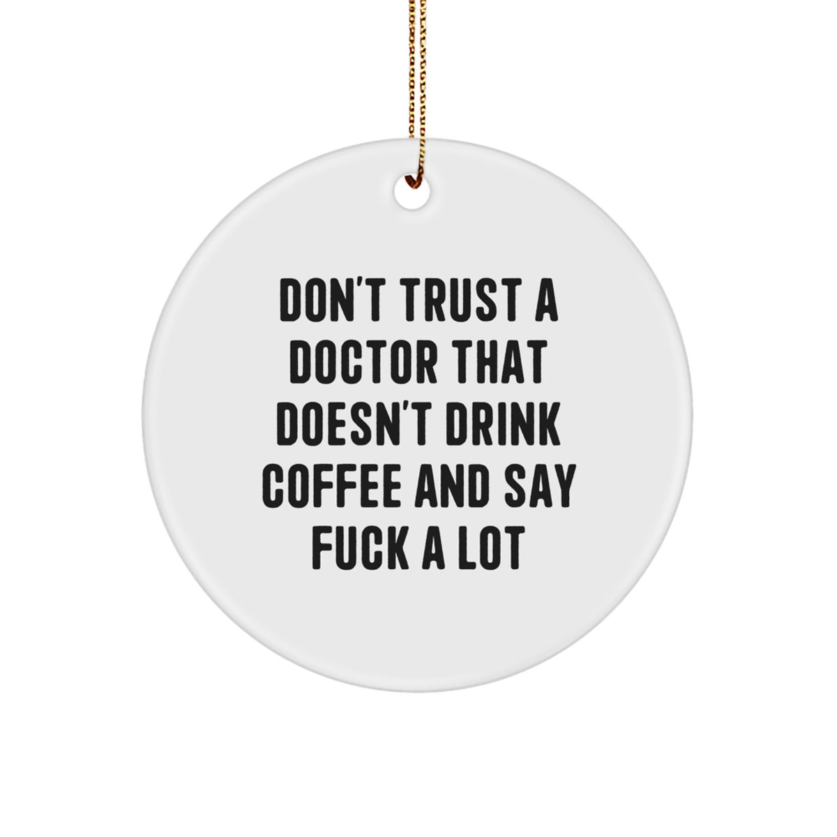 Doctor Keepsake Christmas Ornament for Him Gift - Image 1