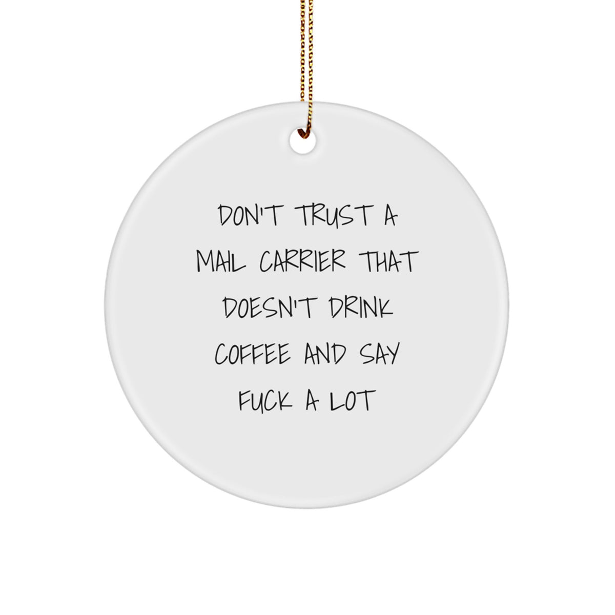 Funny Mail Carrier Christmas Ornament Gift for Kids - Favorite Holiday - Image 1