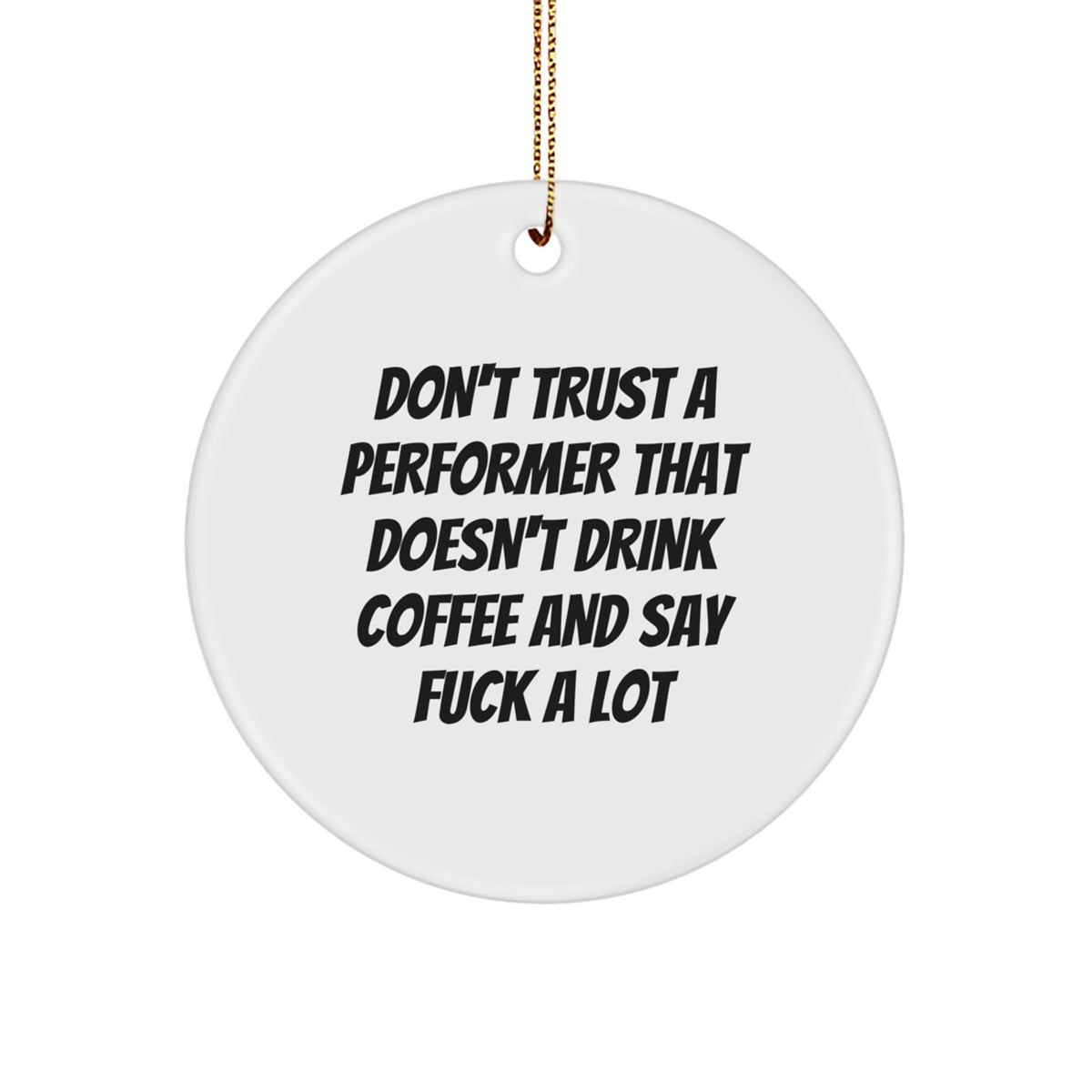 Family Treasure Performer Christmas Ornament Gift for Family Laughing - Image 1