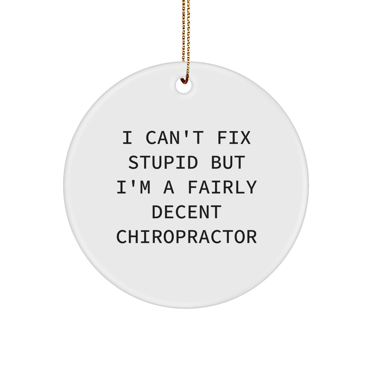 Christmas Unique Gift for Her Funny Chiropractor Ornament – Cute Present - Image 1