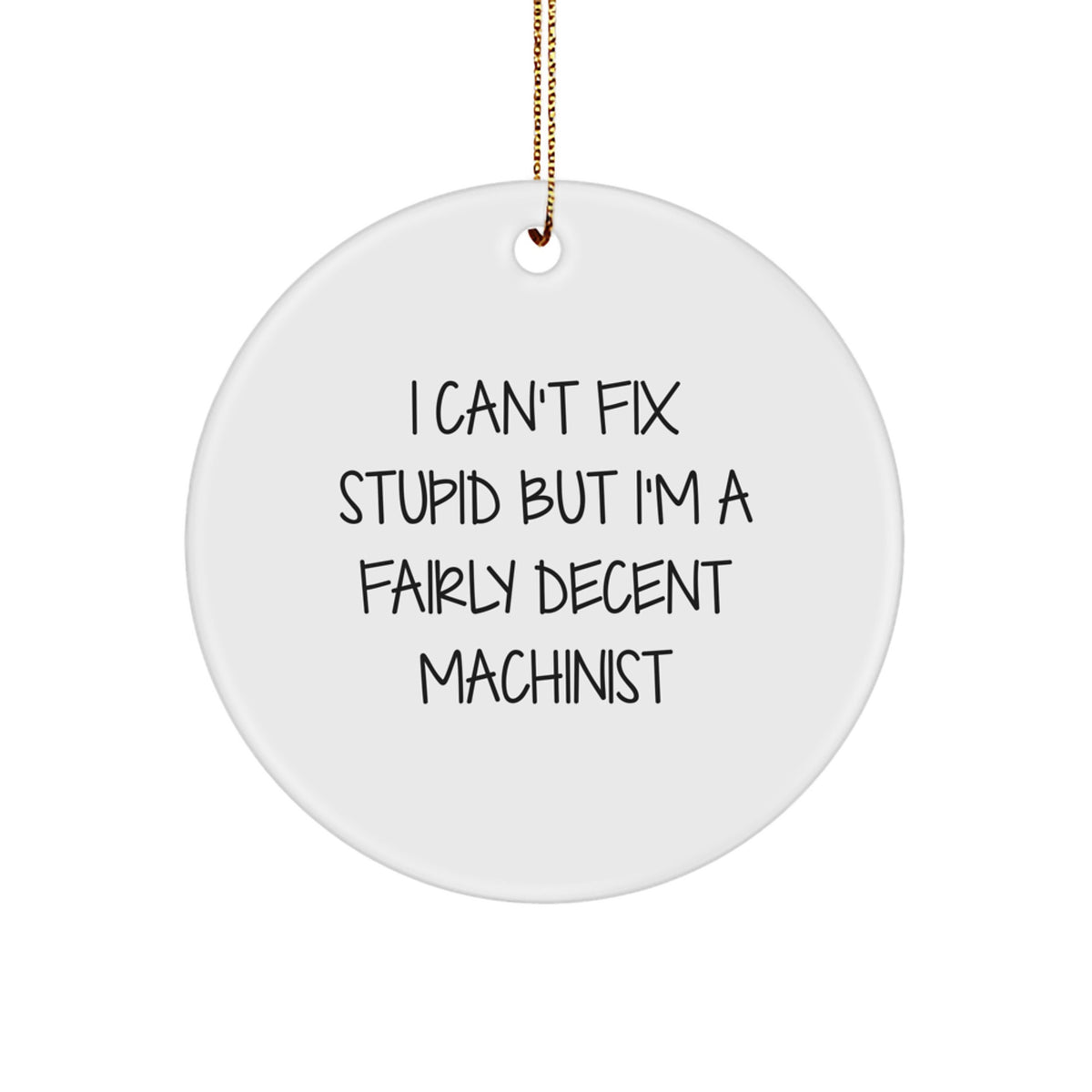 Machinist Collectible Christmas Ornament for Neighbors Gift - Image 1