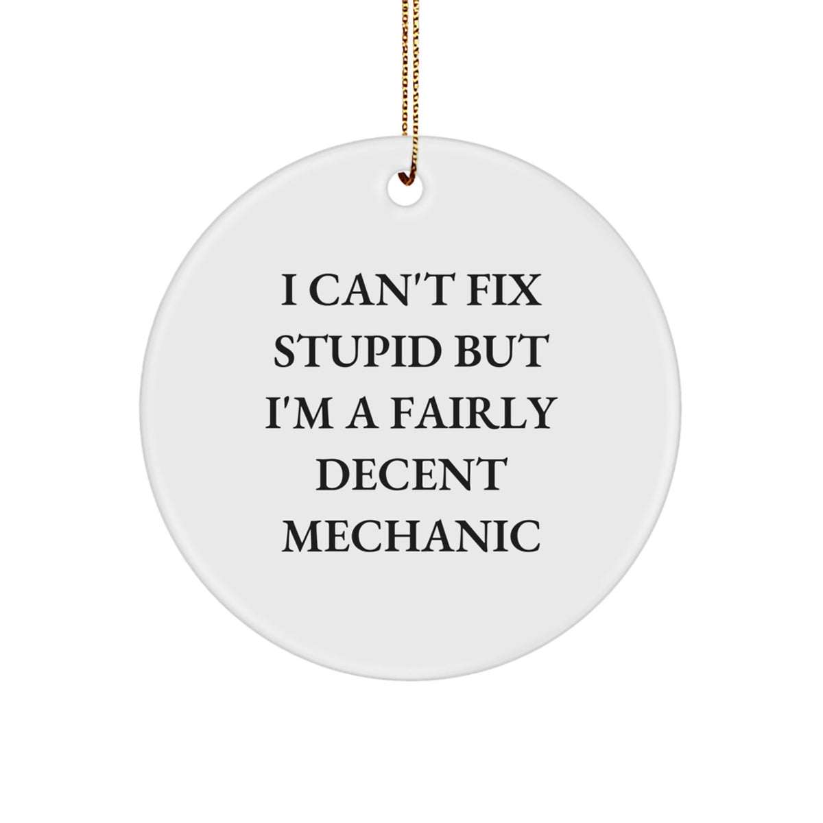 Mechanic Keepsake Christmas Ornament for Him Gift - Tree Decoration - Image 1