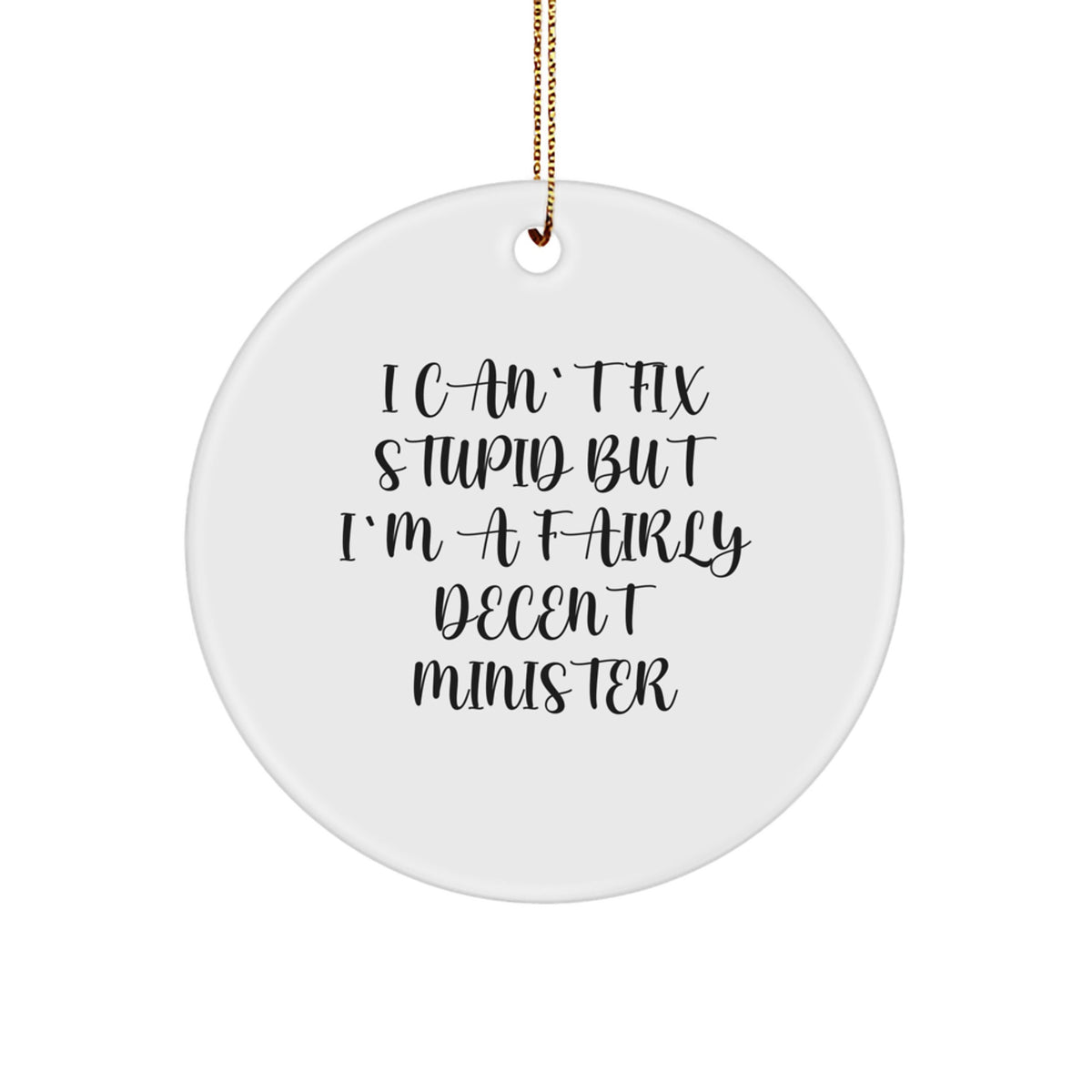 Christmas Gift for Roommates Collectible Minister Circle Ornament - Image 1