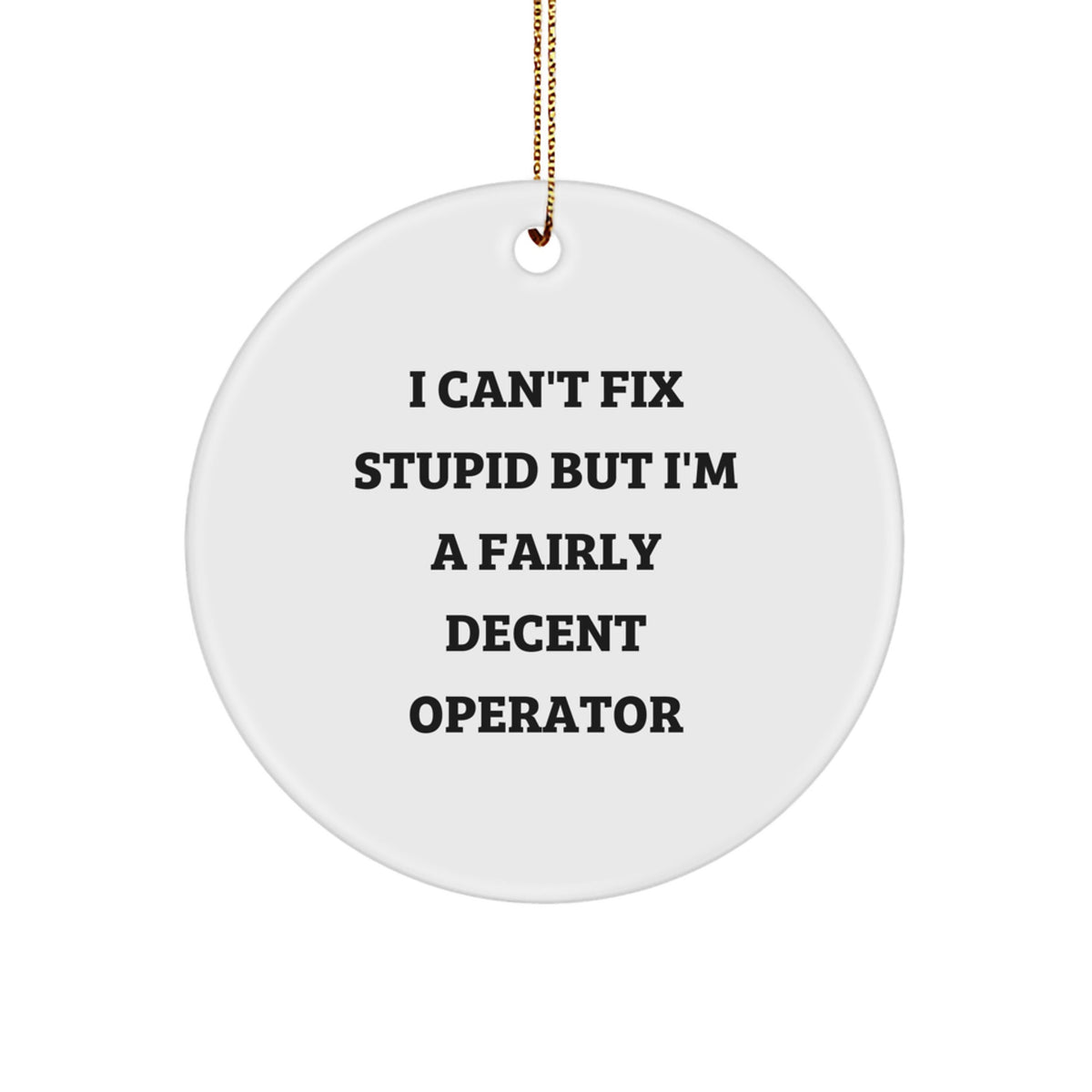 Humorous Operator Christmas Ornament Holiday Bright for Friends Gift - Image 1