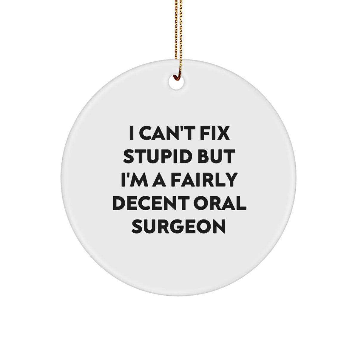 Christmas Gift Humorous Oral Surgeon Ornament for Teens - Surprise - Image 1