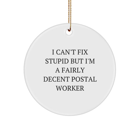 Postal Worker Keepsake Christmas Ornament for Him Gift - Image 1