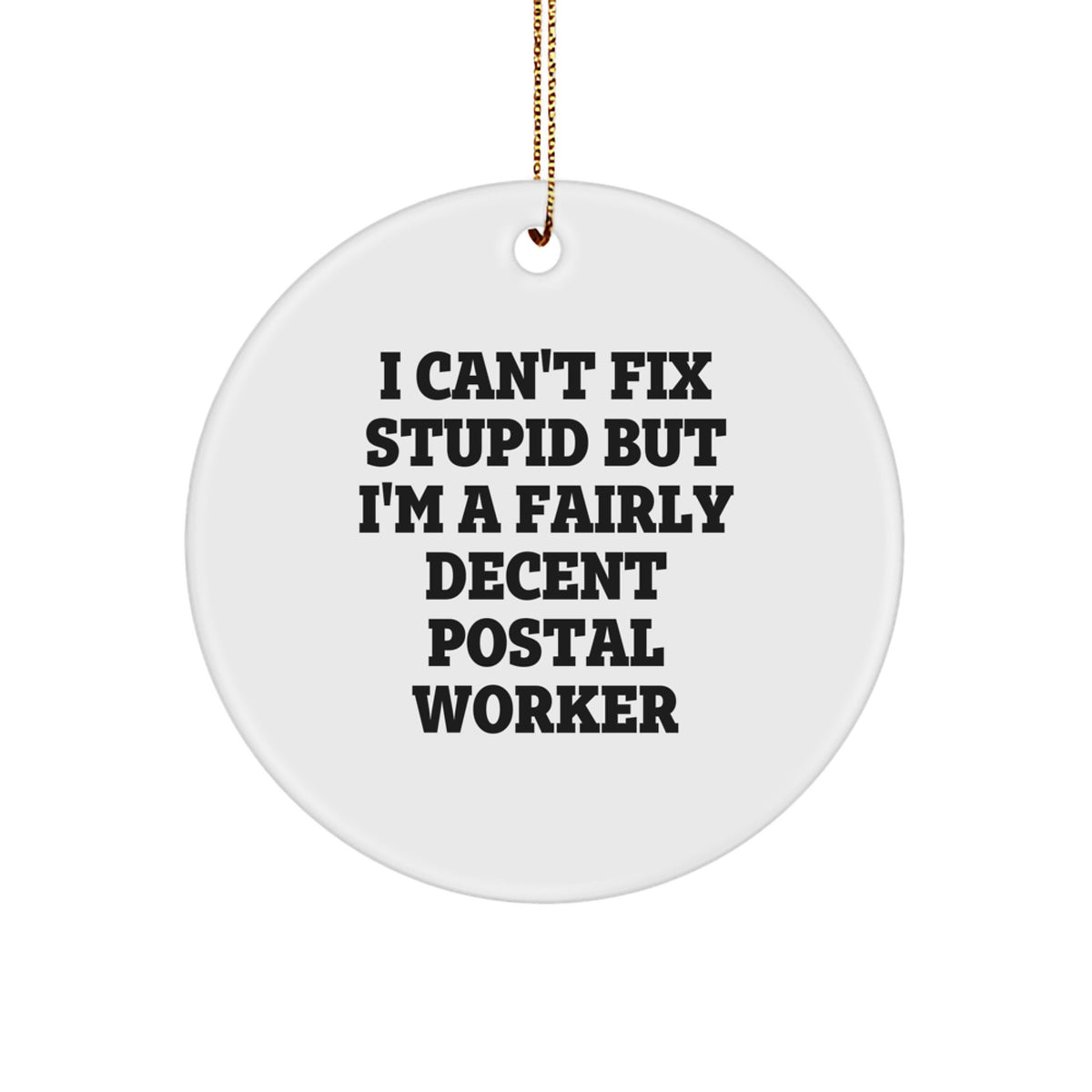 Novelty Postal Worker Whimsical Christmas Ornament for Friends Gift - Image 1