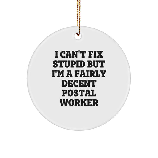 Novelty Postal Worker Whimsical Christmas Ornament for Friends Gift - Image 1