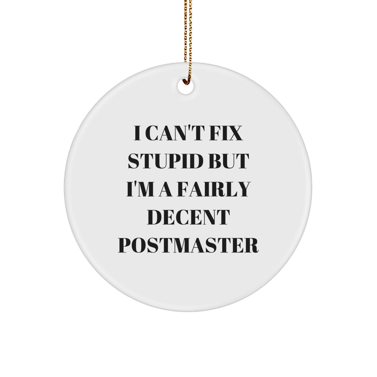 Postmaster Keepsake Christmas Ornament for Him Holiday Gift - Image 1