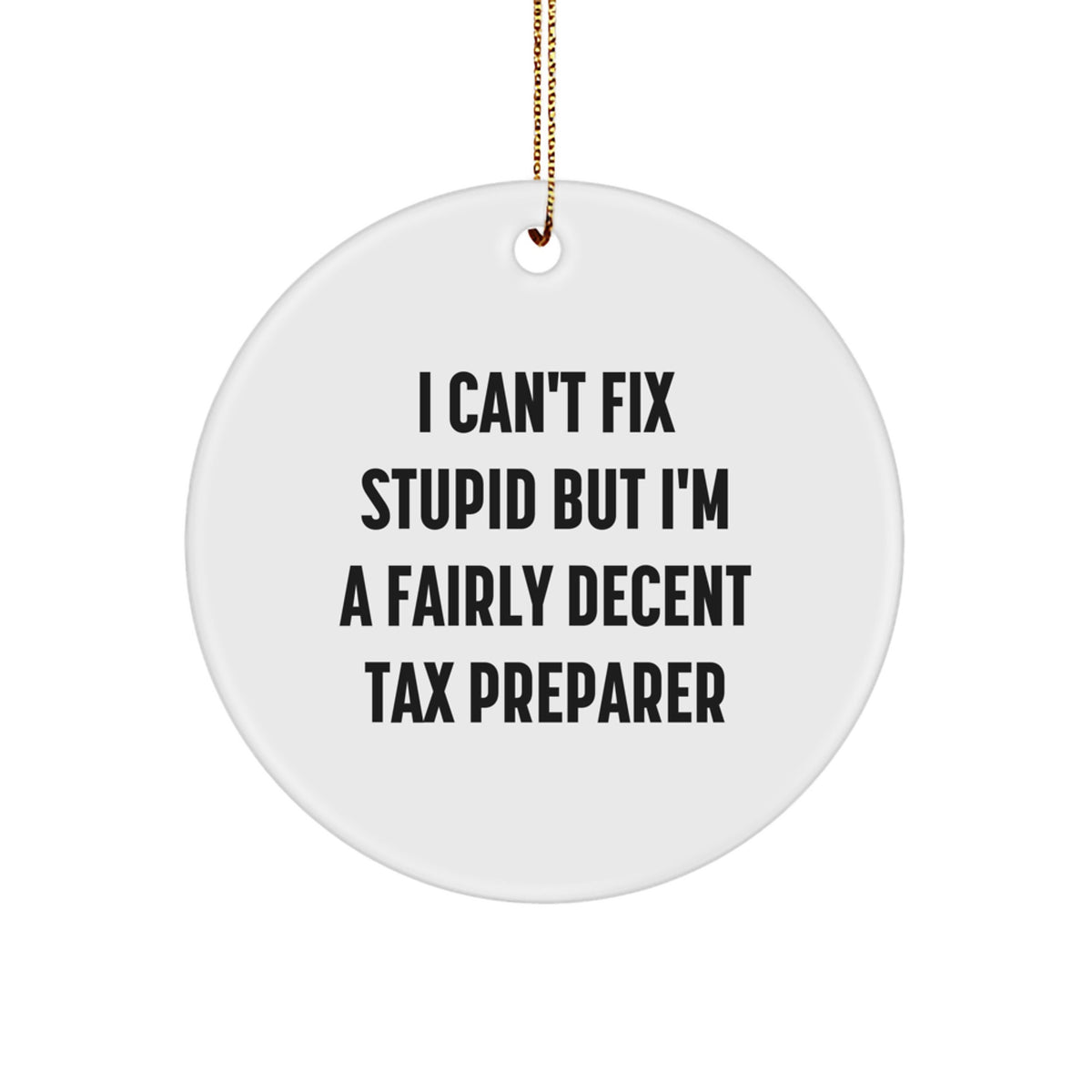 Tax Preparer Keepsake Christmas Ornament for Him Gift - Image 1
