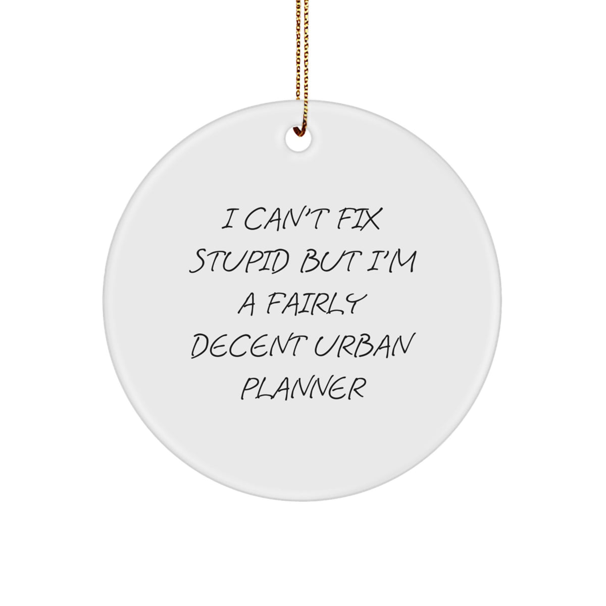 Urban Planner Keepsake Christmas Ornament for Him Gift - Image 1