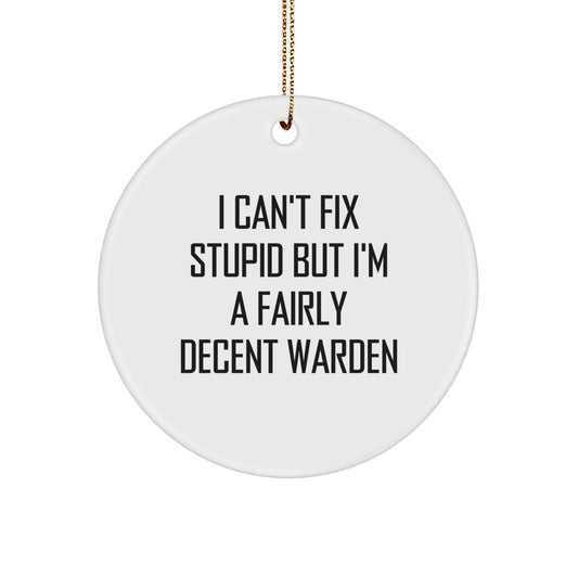 Warden Circle Ornament for Neighbors Collectible Christmas Gift - Image 1