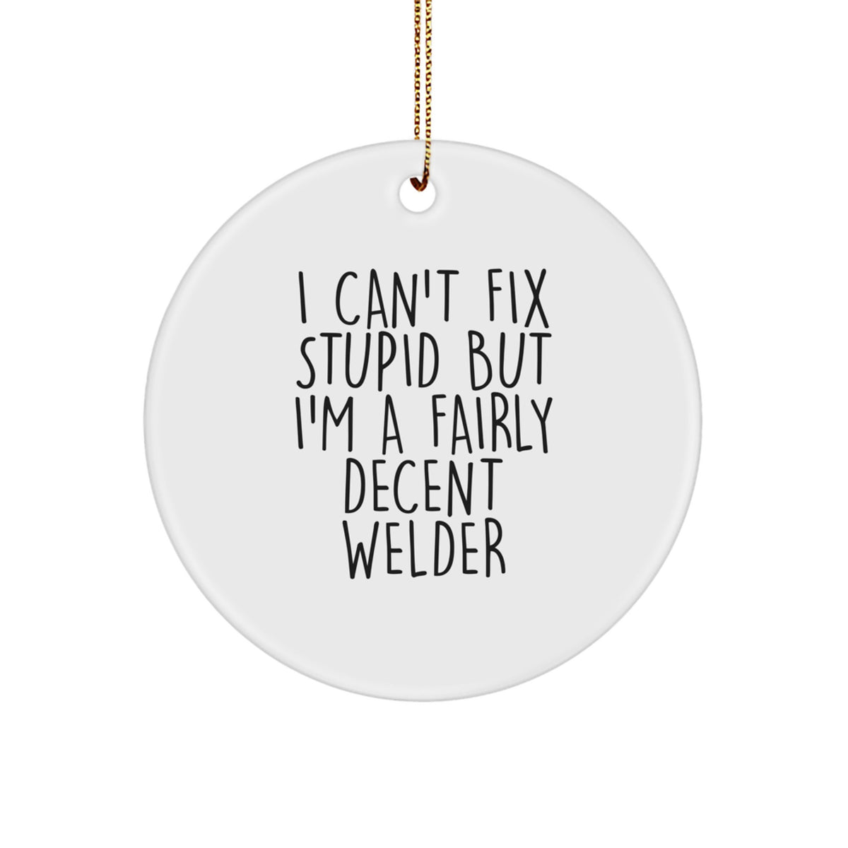 Welder Circle Ornament Collectible for Neighbors Christmas Gift - Image 1