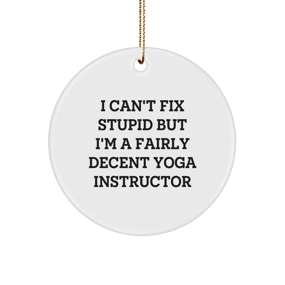 Christmas Gift for Her Yoga Instructor Ornament Present Bright - Image 1