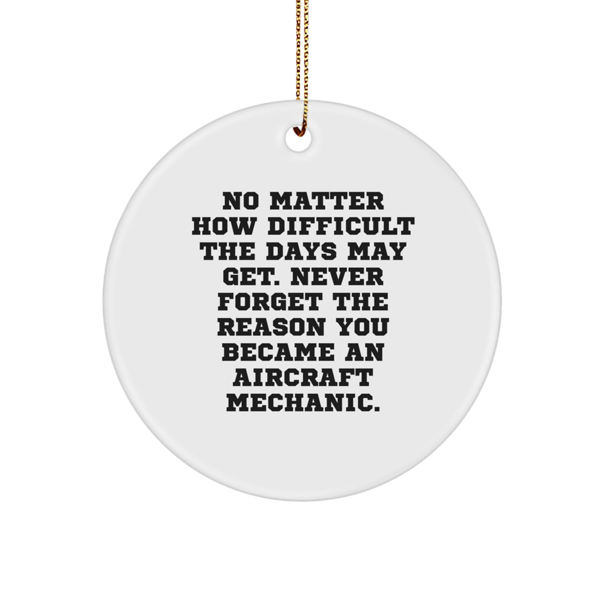 Aircraft Mechanic Christmas Ornament Gift - Inspiring Keepsake For Kids - Image 1