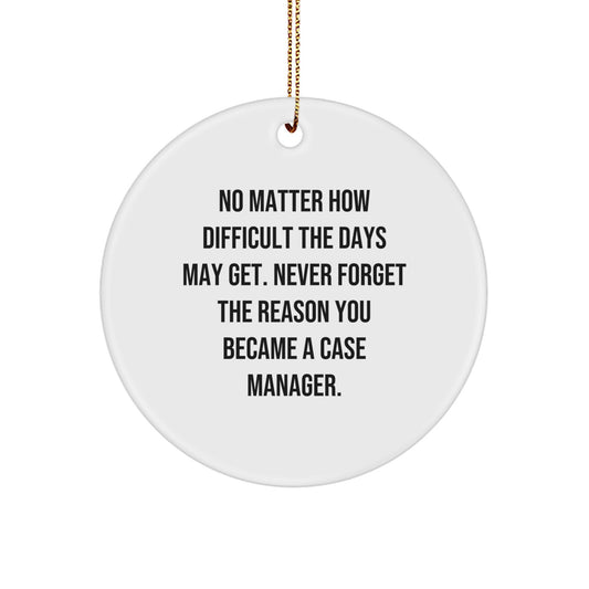Christmas Ornament Gift for Coworkers Reflective Quote Idea for Case - Image 1