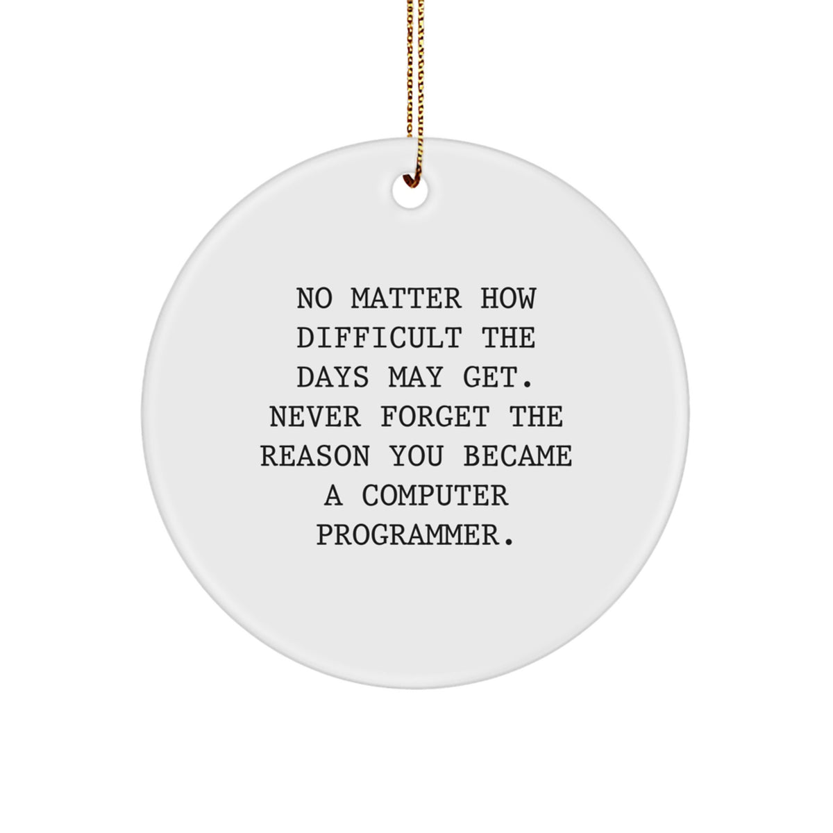 Favorite Christmas Ornament Gift for Kids Inspiring Computer Programmer - Image 1