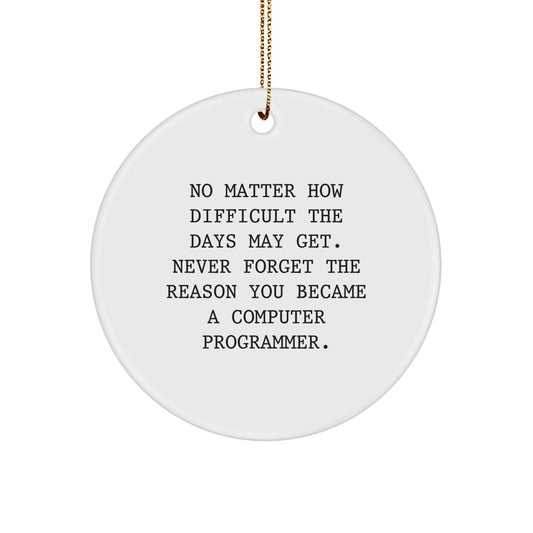Favorite Christmas Ornament Gift for Kids Inspiring Computer Programmer - Image 1
