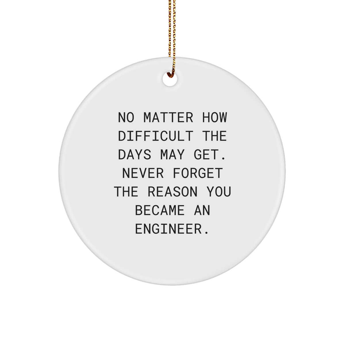 Engineer Keepsake Christmas Ornament for Him Gift - Image 1