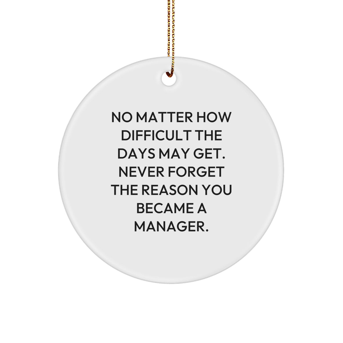 Christmas Gift Manager Christmas Ornament - Encouraging Tone - Image 1