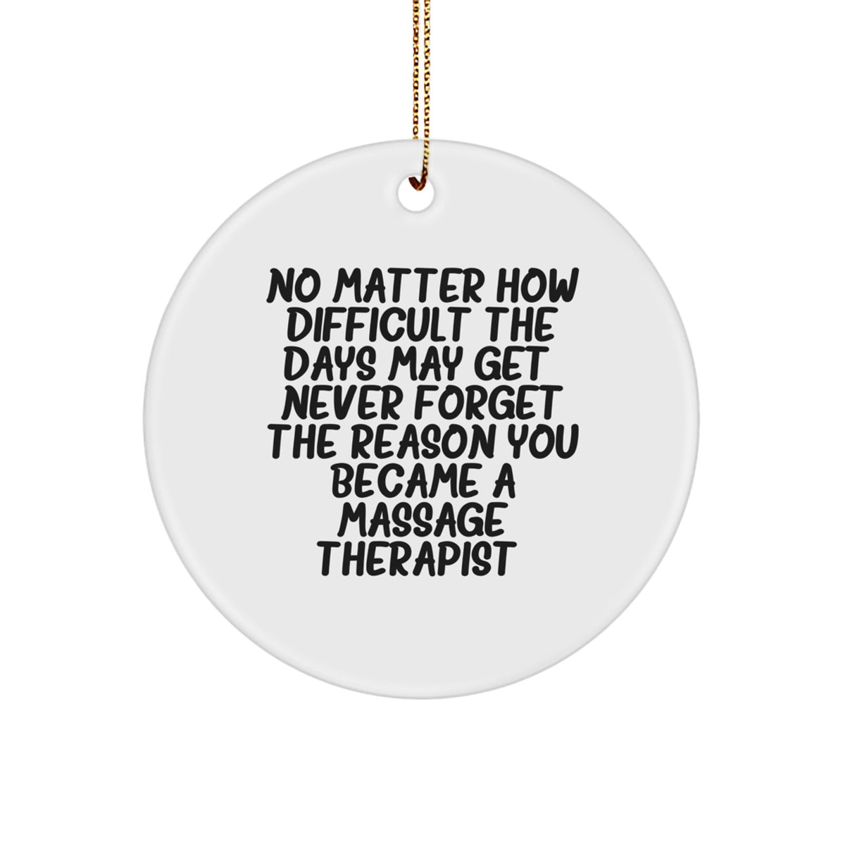 Christmas Ornament Gift for Family Thoughtful Massage Therapist Keepsake - Image 1