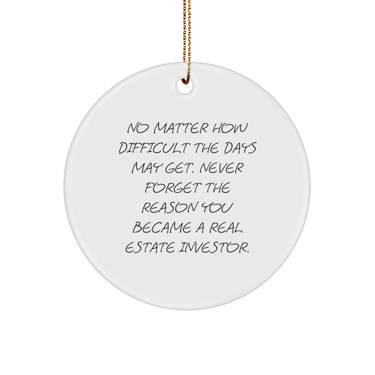 Real Estate Investor Christmas Ornament for a Best Friend Gift - Image 1