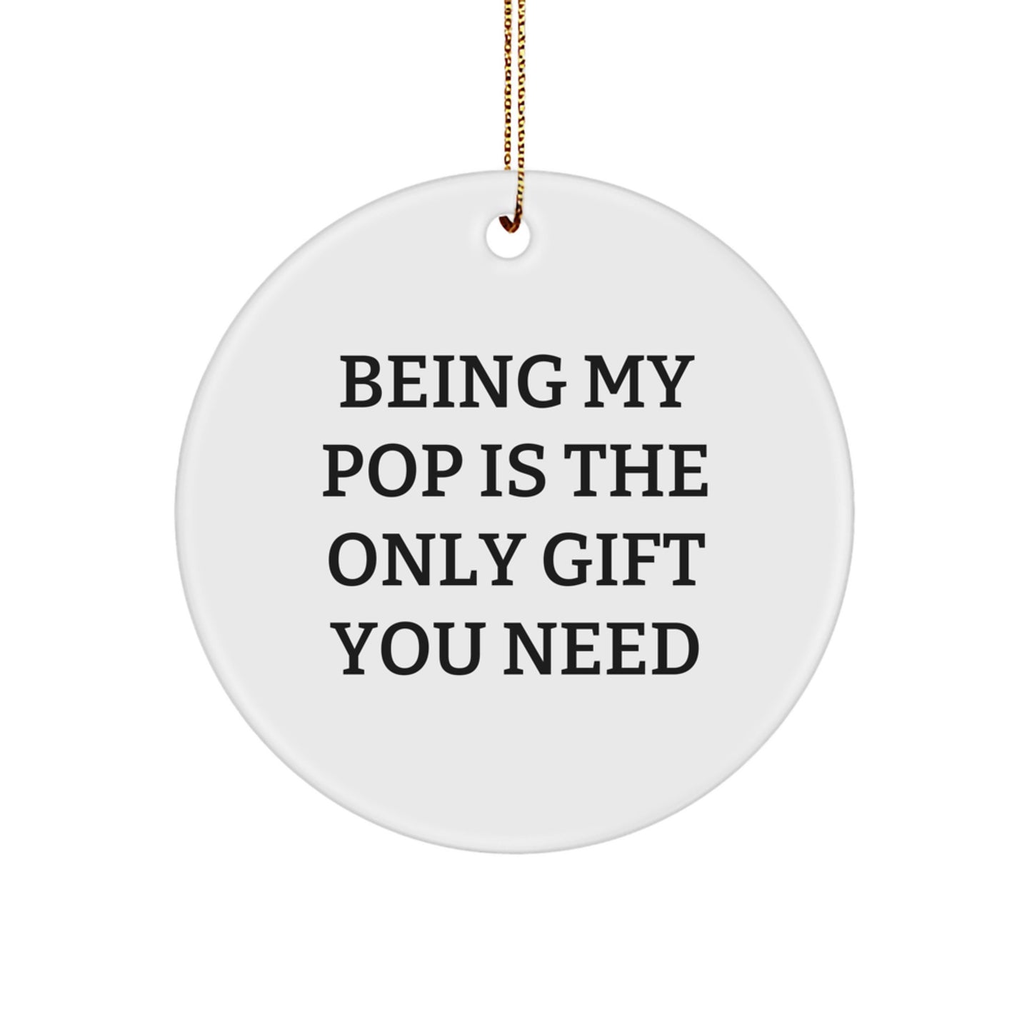 Funny Pop Circle Ornaments Gifts from Mom to My Awesome Pop for Christmas - Image 1